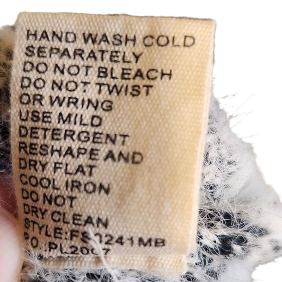 Zebra Sweater Mock Neck, Size Large - B My Story, Super Soft and Fuzzy - Picture 9 of 9